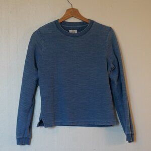 Marine Layer Women’s Blue Cropped Terry Top – Size Small